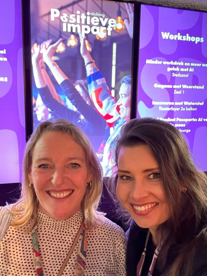 Marjolijn &amp; Emmy na een keynote